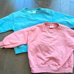 Zara set of 2 sweatshirts size 2-3 Y or 98 cm